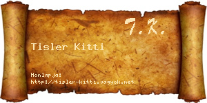 Tisler Kitti névjegykártya